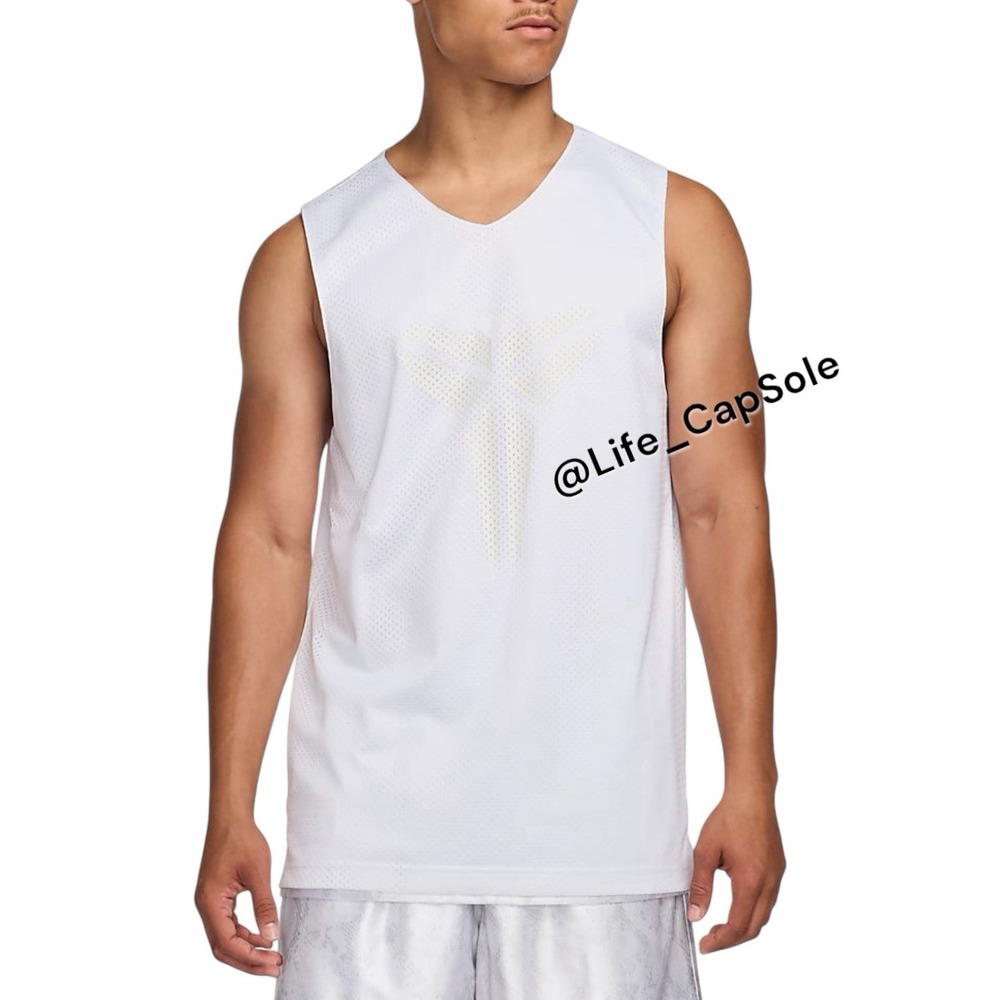 LT Large-Tall Nike Kobe Reversible Mesh Jersey Mens FZ0934-100 White Basketball - Picture 5 of 12